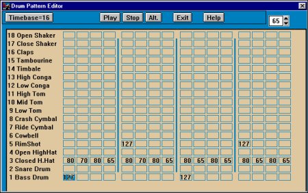 Drum Pattern Editor