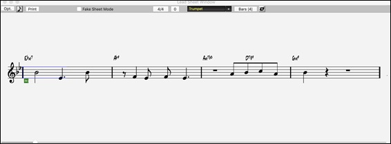 leadsheet showing 1 stav per page