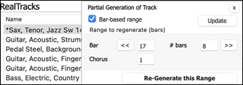 Partial Generation Panel