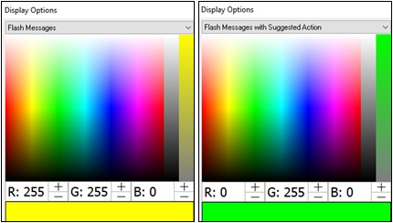 display options dialog