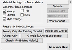 Melodist Settings