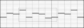 Piano Roll window - notes before selected