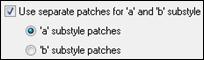 Assign Instruments to Style dialog - Use separate patches for a and b substyles