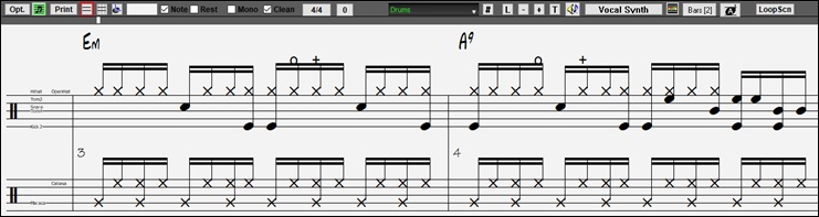 Drum notation