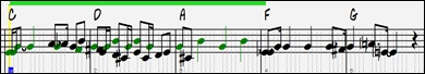 Playable RealTracks notes entered on Notation