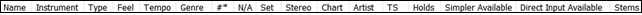 MIDI Soloist Picker - column headings